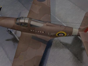 bell airacobra mk-1 raf 3D Model