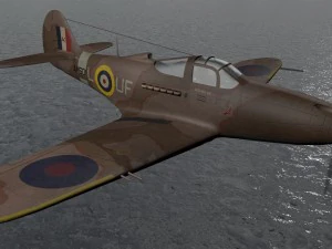 bell airacobra mk-1 raf 3D Model