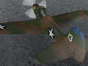 bell p-39q airacobra 3D 模型