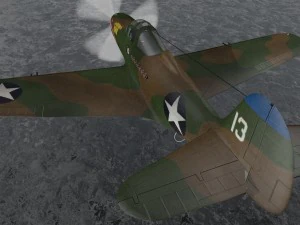 bell p-39q airacobra 3D Model