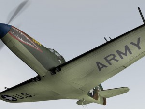bell p-39q airacobra 3D 模型