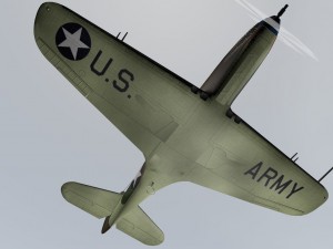 bell p-39q airacobra 3D 模型