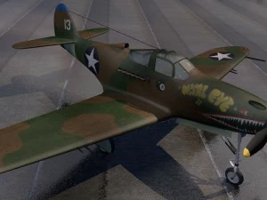 bell p-39q airacobra 3D Model