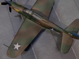 bell p-39q airacobra 3D 模型
