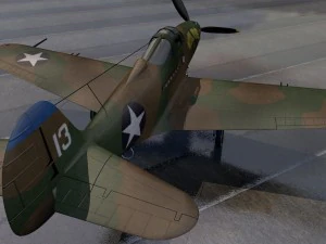 bell p-39q airacobra 3D Model