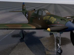 bell p-39q airacobra 3D Model