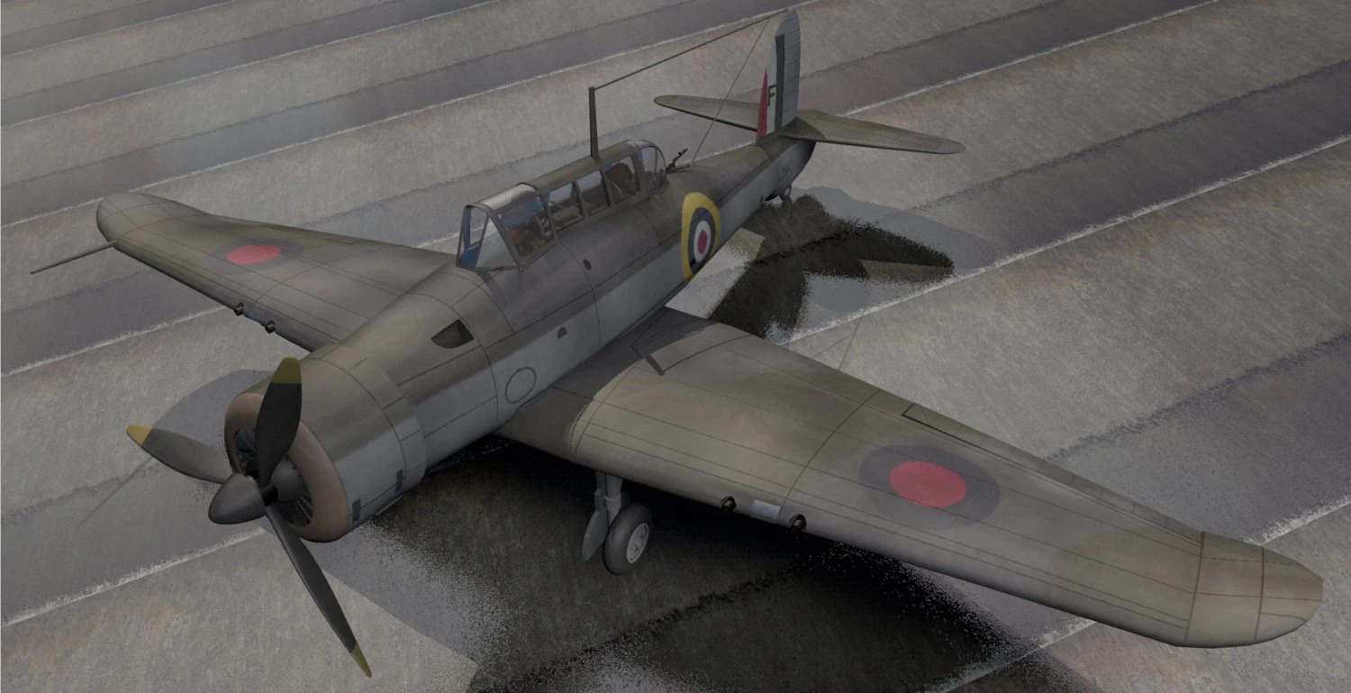 blackburn b-24 skua mk-2 3D Model .c4d .max .obj .3ds .fbx .stl .blend 