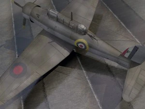 blackburn b-24 skua mk-2 3D Model