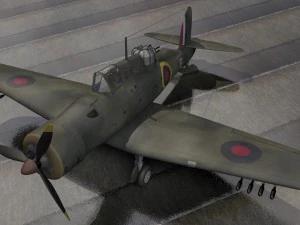 blackburn b-25 roc mk-1 Modèle 3D