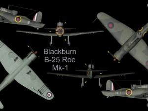 blackburn b-25 roc mk-1 3D 模型