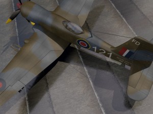 blackburn b-37 firebrand tf-5 3D Модель
