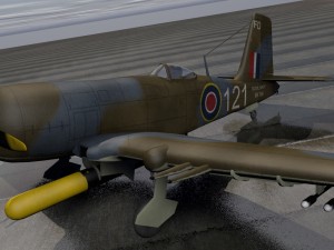 blackburn b-37 firebrand tf-5 3D Модель