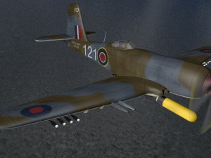 blackburn b-37 firebrand tf-5 3D Модель