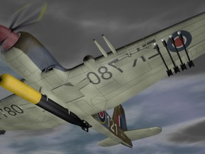 blackburn b-37 firebrand tf-5 3D Модель