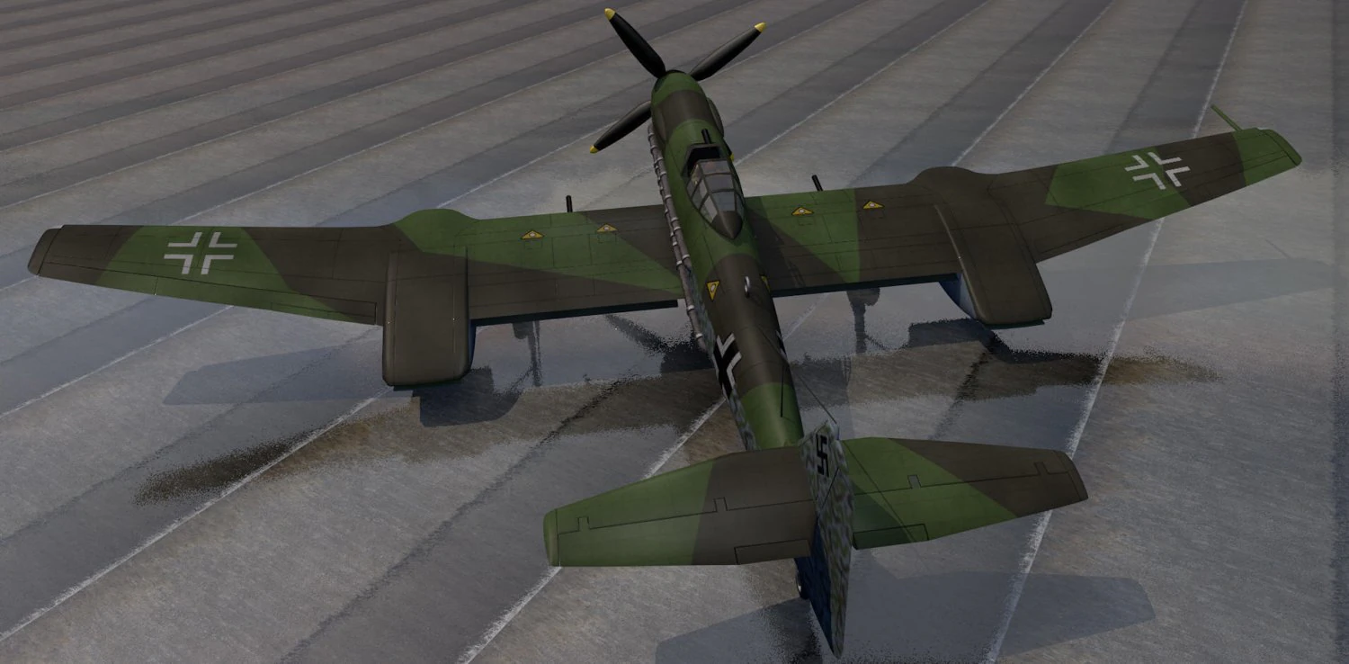 blohm voss bv-155v-1 3D Model .c4d .max .obj .3ds .fbx .stl .blend