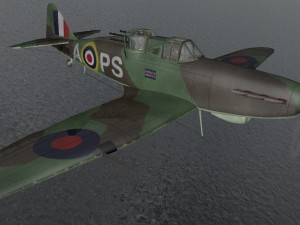 boulton paul defiant mk-2 3D Model