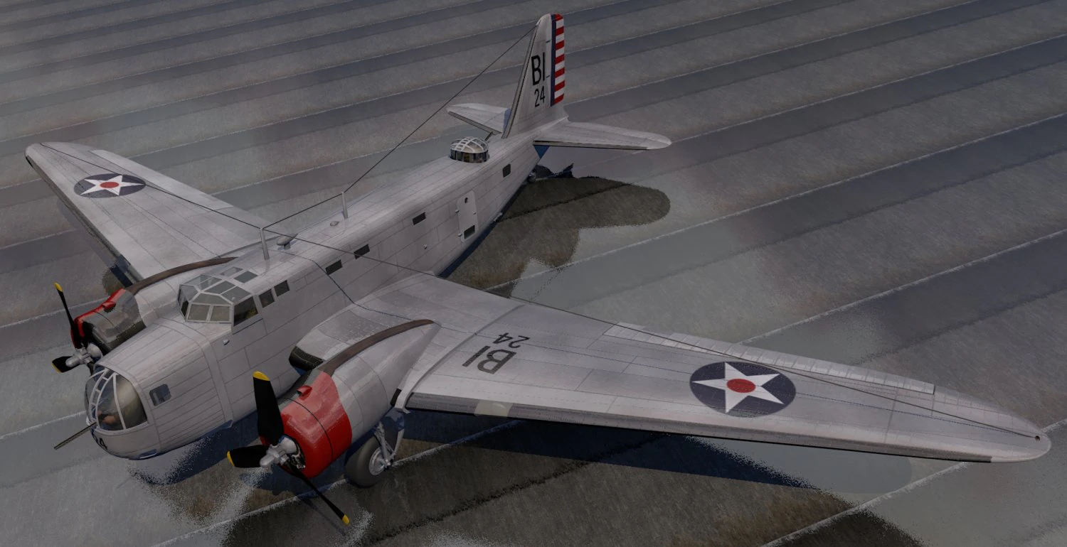 douglas b-18 bolo 3D Model .c4d .max .obj .3ds .fbx .stl .blend