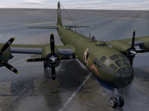 boeing b-29 superfortress 3D Модель