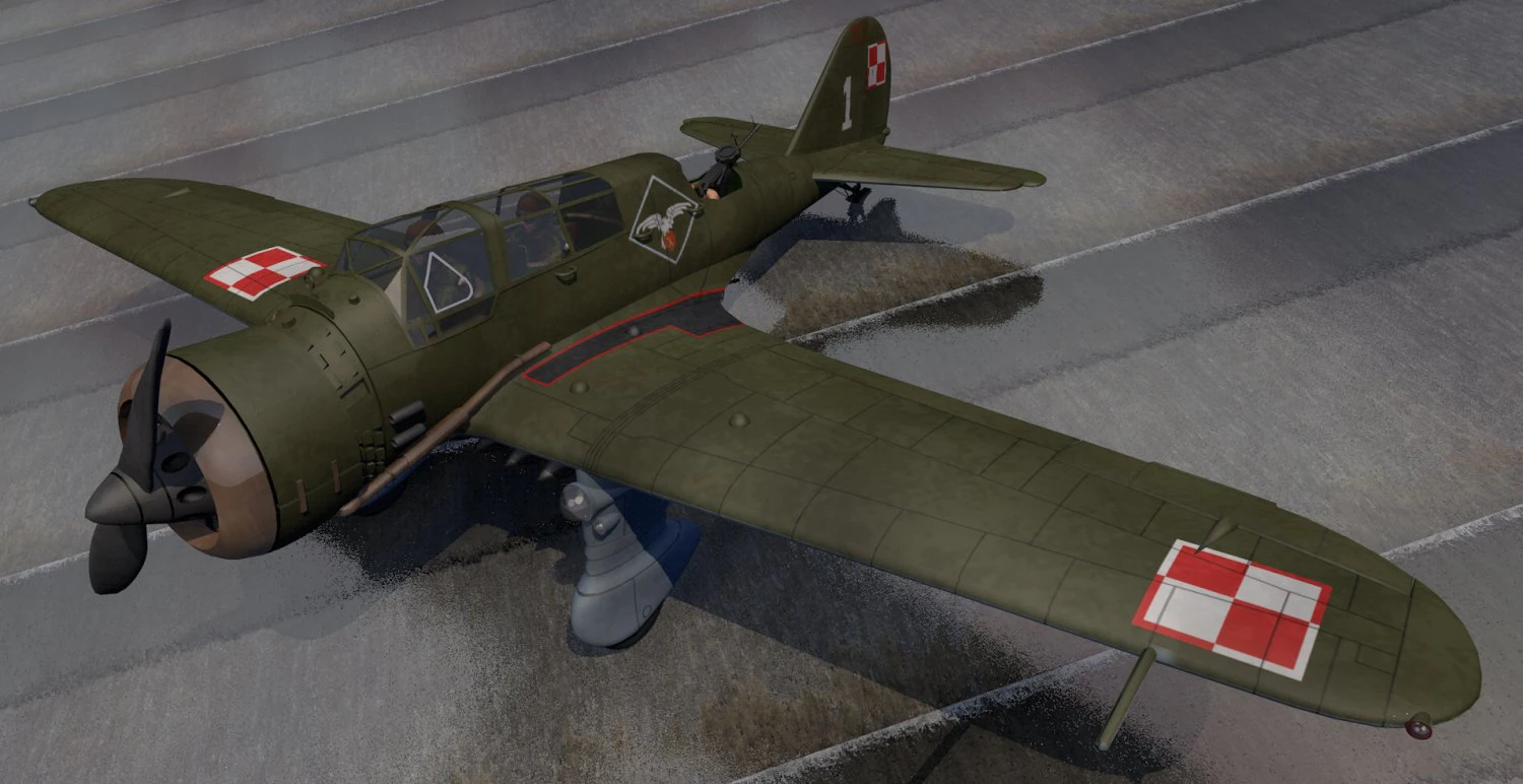 pzl p-23 karas 3D Model .c4d .max .obj .3ds .fbx .stl .blend