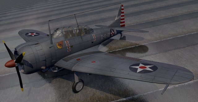 douglas sbd-3 dauntless 3D Model .c4d .max .obj .3ds .fbx .stl .blend 