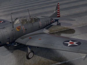 Douglas SBD-3 Intr&eacute;pide Modèle 3D