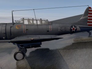 douglas sbd-3 dauntless 3D Model