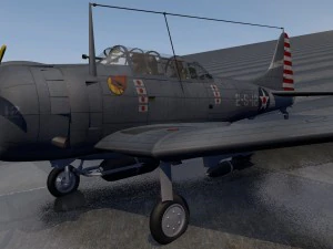 douglas sbd-3 dauntless 3D Model