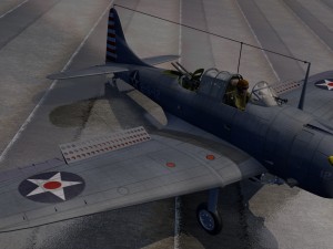 douglas sbd-3 dauntless 3D Model