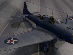 douglas sbd-3 dauntless 3D Model