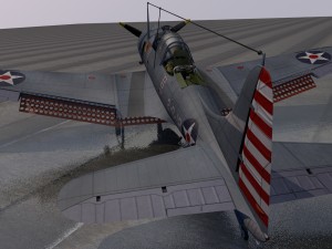 douglas sbd-3 dauntless 3D Model