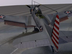 douglas sbd-3 dauntless 3D Model