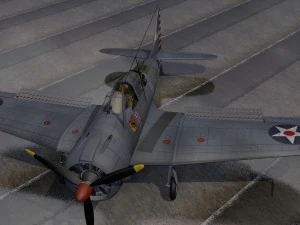 douglas sbd-3 dauntless 3D Model