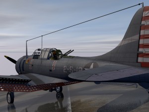 douglas sbd-3 dauntless 3D Model