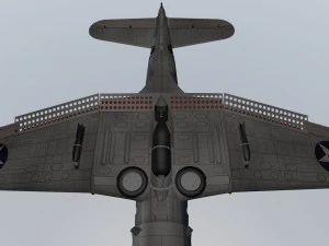douglas sbd-3 dauntless 3D Model