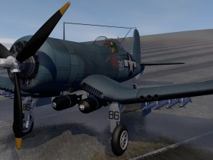 chance vought f4u-1d corsair 3D 모델