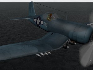 chance vought f4u-1d corsair 3D 모델