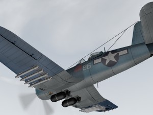 chance vought f4u-1d corsair 3D 모델