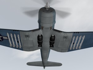 chance vought f4u-1d corsair 3D 모델