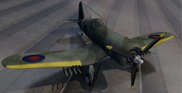 chance vought outlaw mk-1 3D 模型 .c4d .max .obj .3ds .fbx .stl .blend 