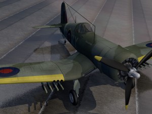 chance vought outlaw mk-1 Modello 3D