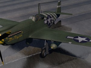 north american p-51a mustang Modello 3D