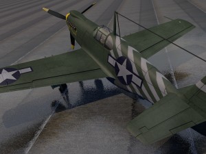 north american p-51a mustang Modelo 3D