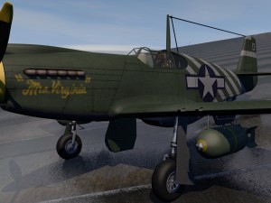 north american p-51a mustang Modelo 3D