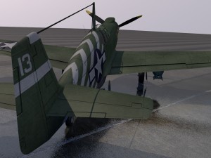 north american p-51a mustang Modelo 3D