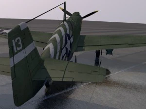 north american p-51a mustang 3D Model