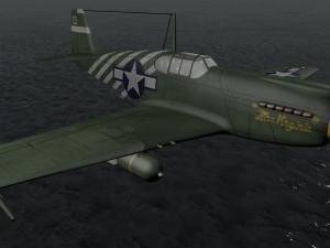 north american p-51a mustang Modelo 3D