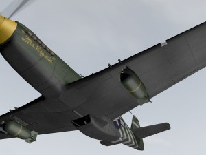 north american p-51a mustang Modelo 3D