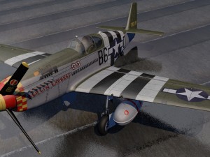 north american p-51b mustang 3D Model