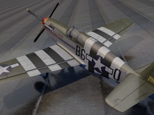 north american p-51b mustang 3D Model