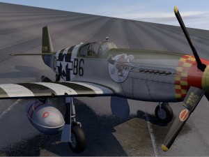north american p-51b mustang 3D Model